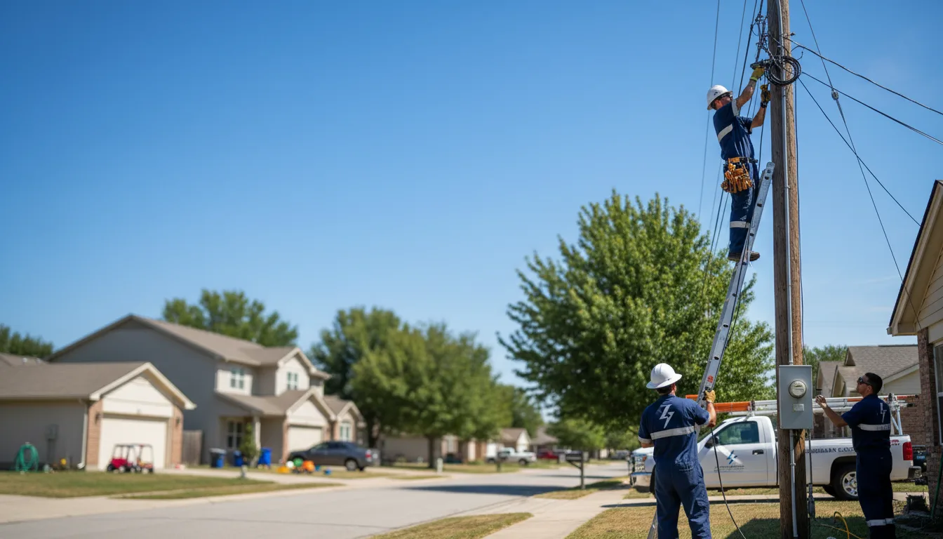 Residential electrician providing installation services in Odenville, AL